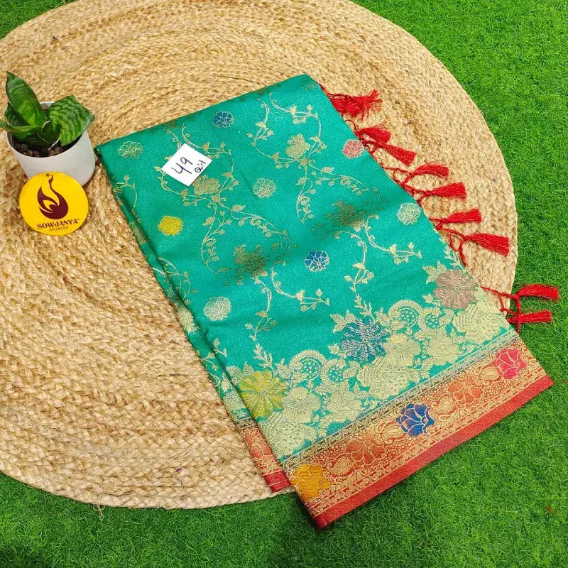 Fancy Banarasi Sarees(greenshade) -YEAR