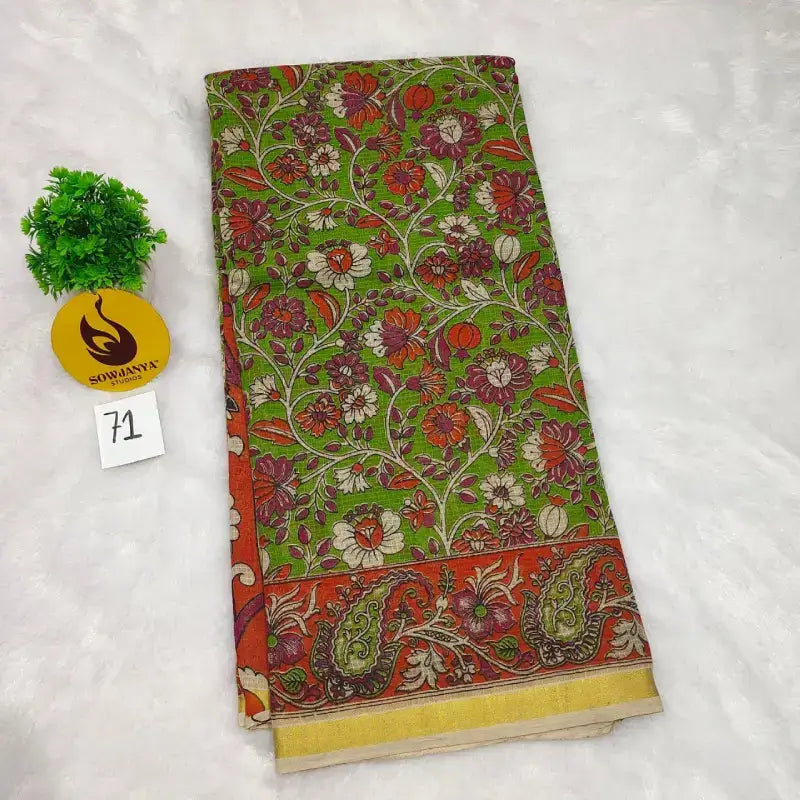 ORIGINAL PEDANA Kalamkari KOTA Cotton Sarees (71)- BLEND