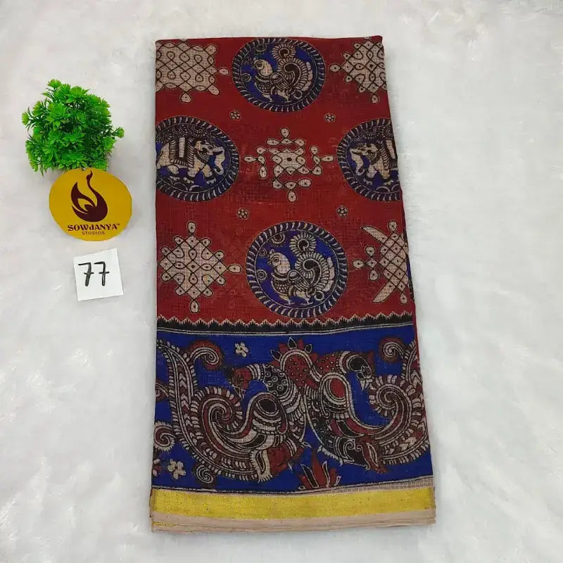 ORIGINAL PEDANA Kalamkari KOTA Cotton Sarees (77)- BLEND