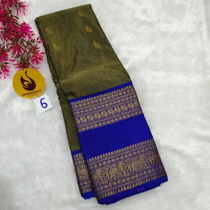 VINTAGE Seiko Gadwal Pattu Sarees - WAVE6
