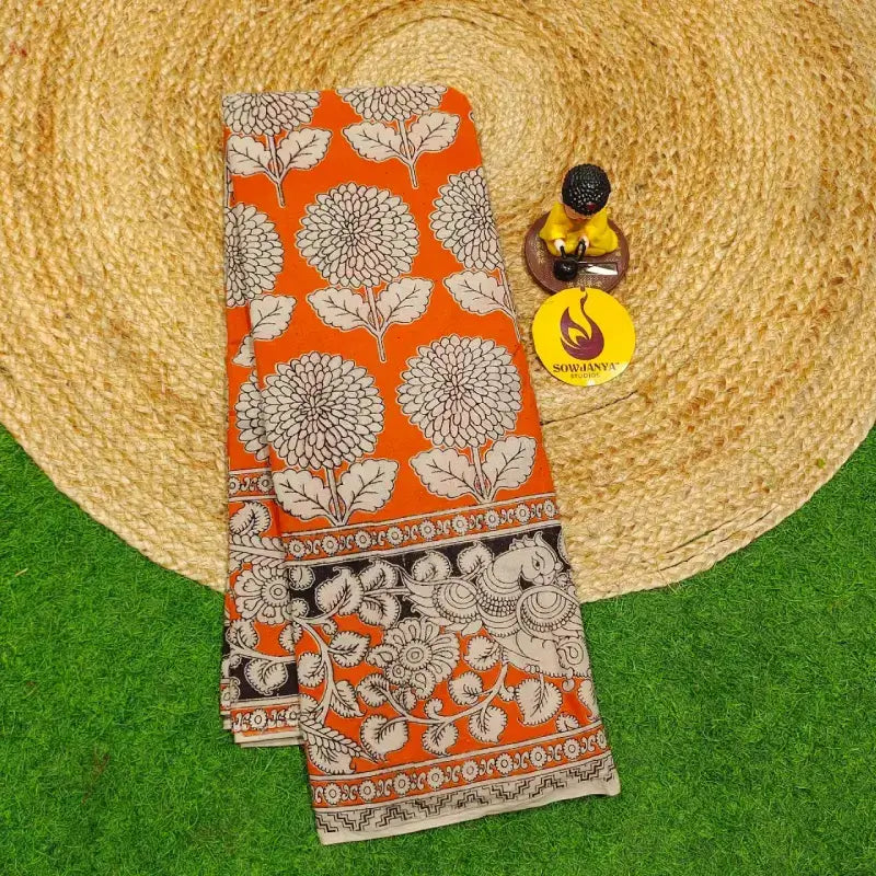 ORIGINAL PEDANA KALAMKARI Cotton Sarees - BOMMA59