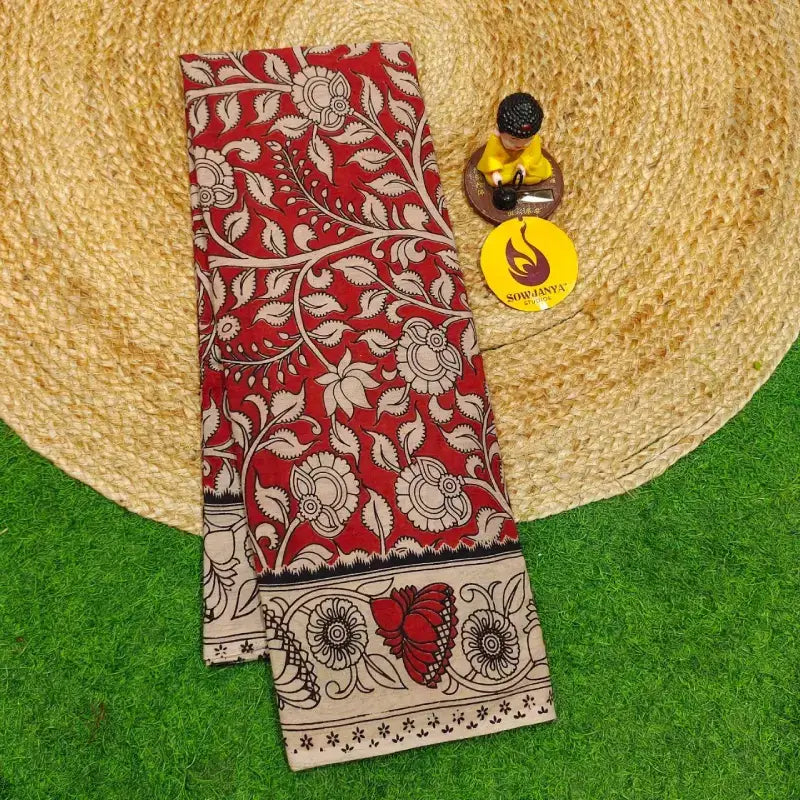 ORIGINAL PEDANA KALAMKARI Cotton Sarees - BOMMA52