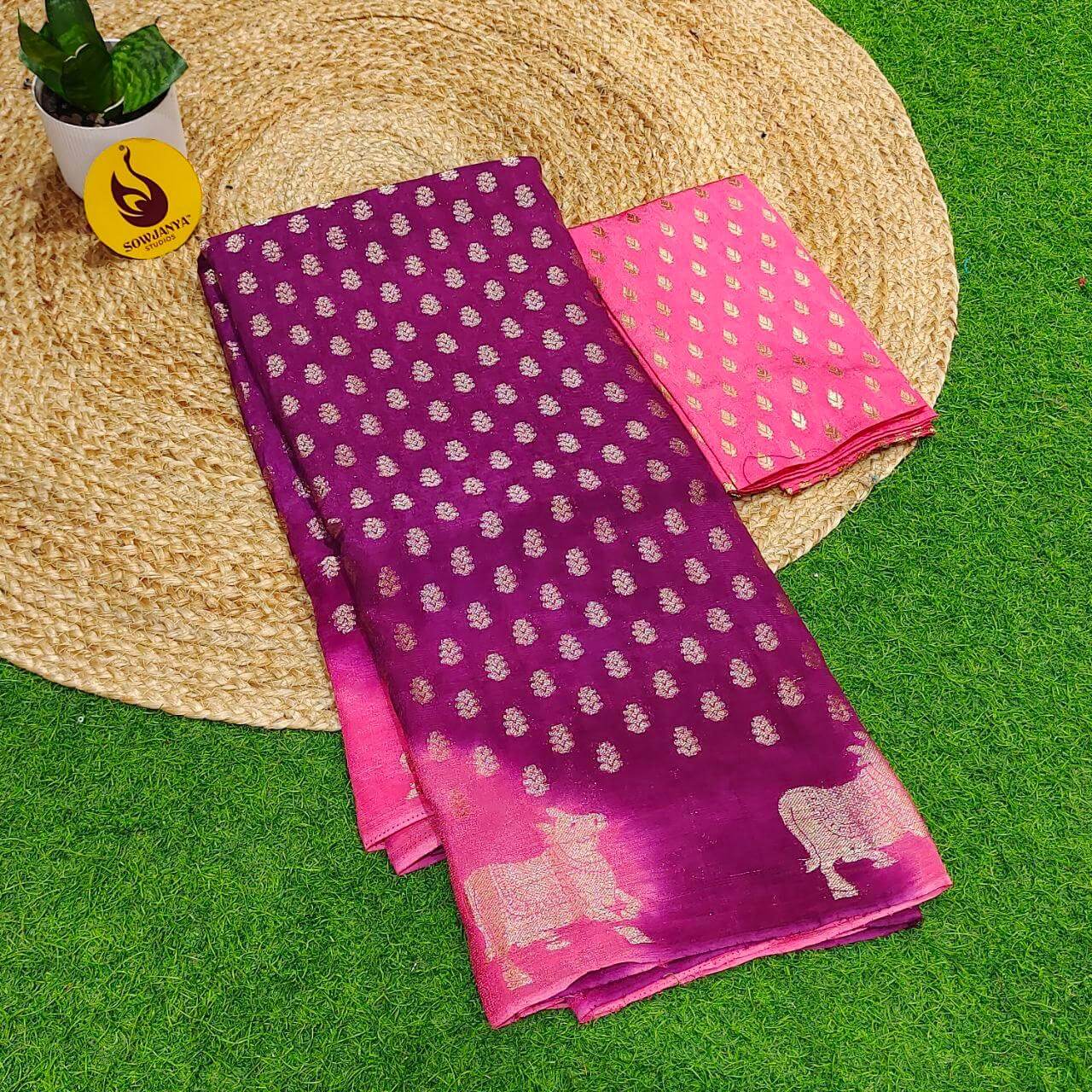 Premium Georgette Shibori Saree's - SSENT4