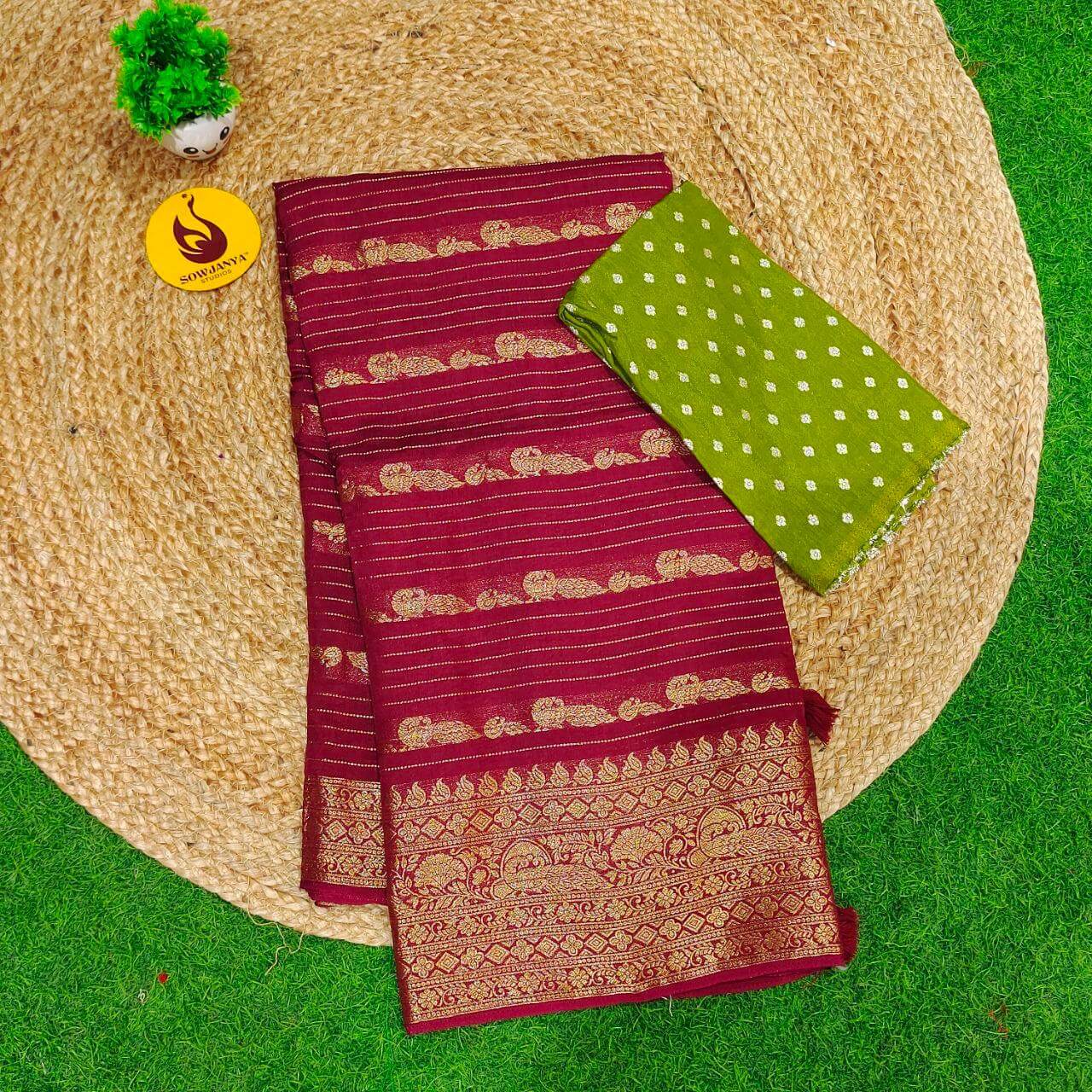 Premium Sattin Crape Saree's - SSSAT6