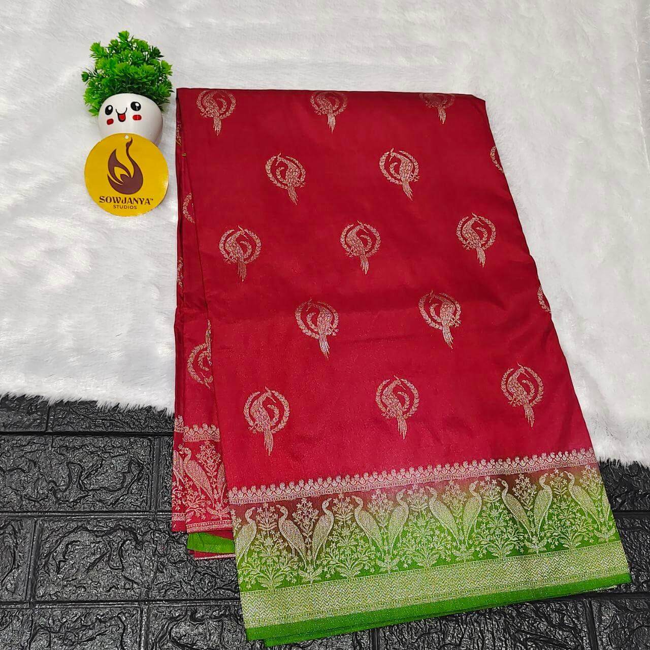 Pure Dola Silk with Zari work Sarees - SSPDS26