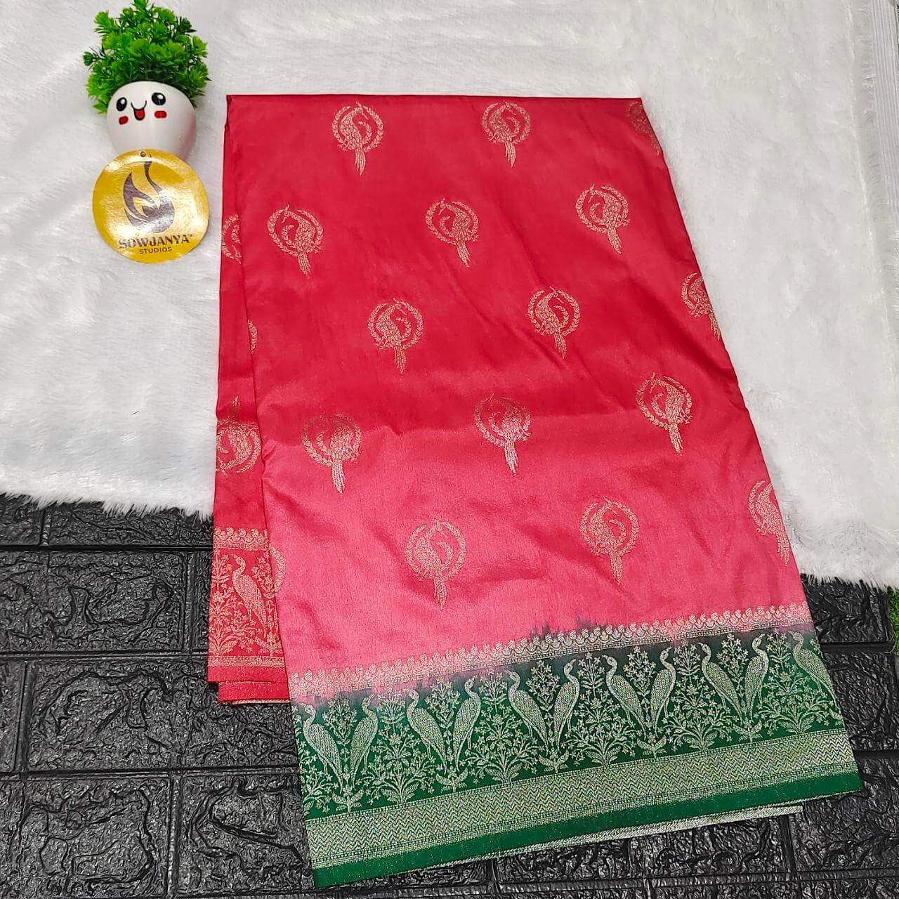 Pure Dola Silk with Zari work Sarees - SSPDS29