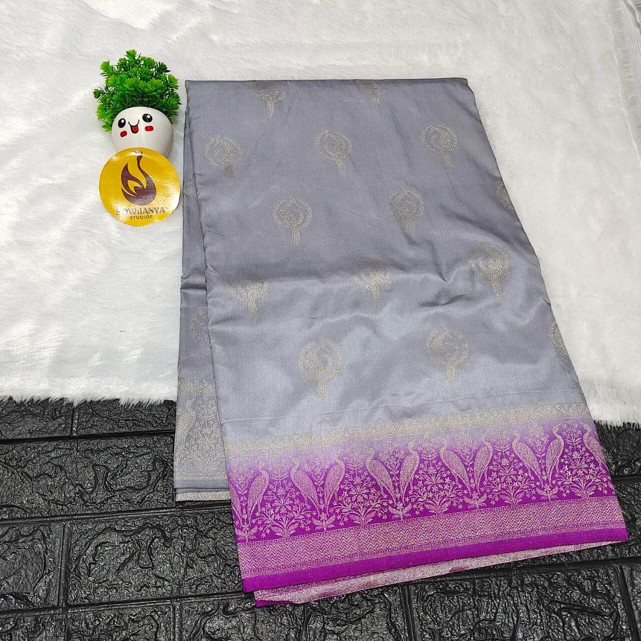 Pure Dola Silk with Zari work Sarees - SSPDS31