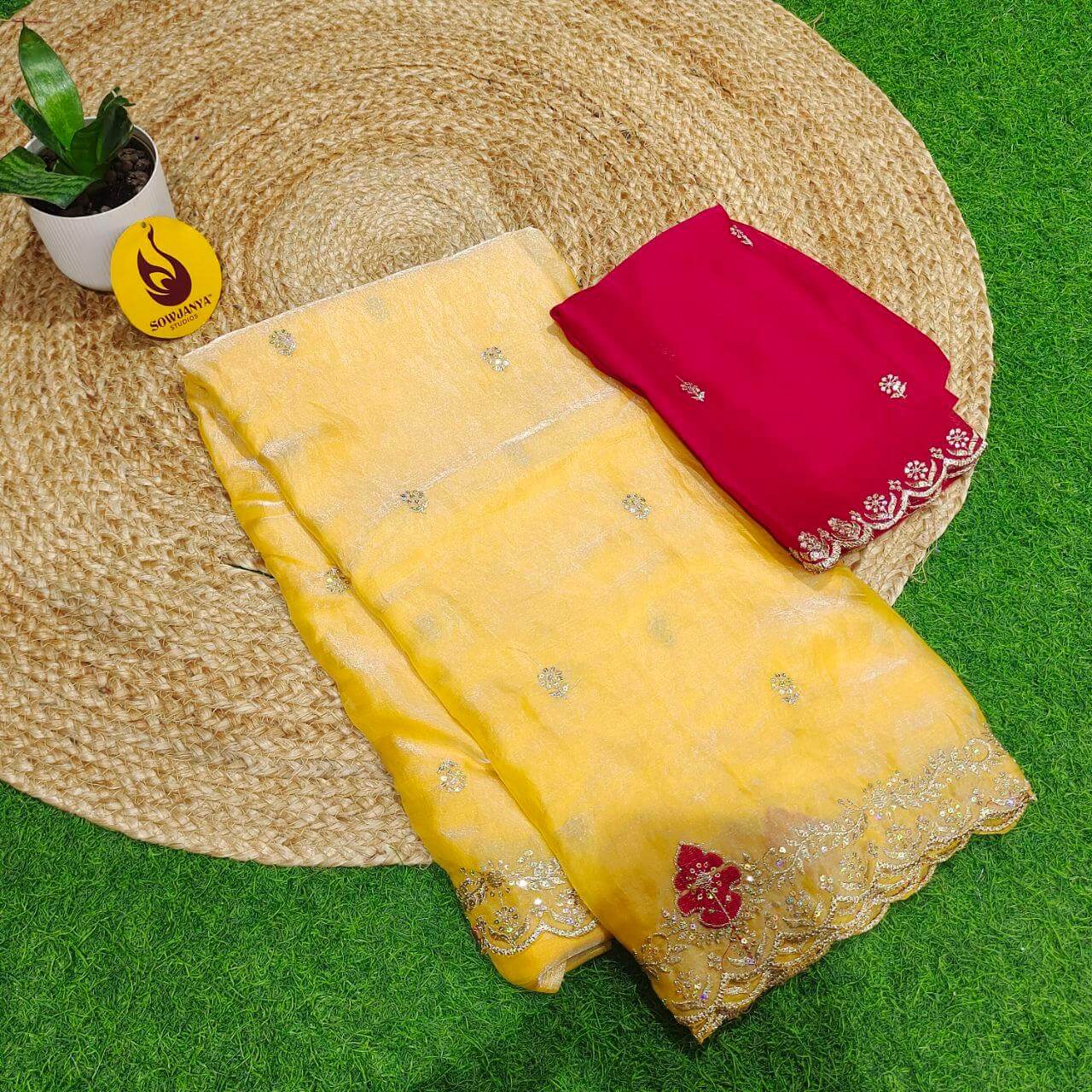 Premium Space Silk Sarees- SSSQU2