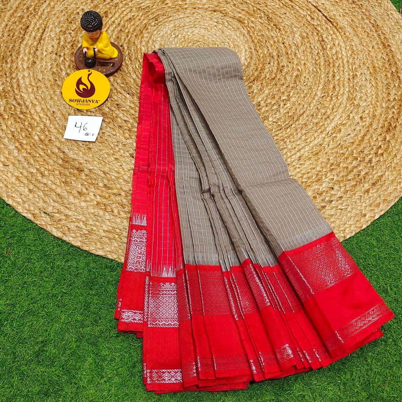 Seiko Gadwal Cotton Sarees -ROYAL46