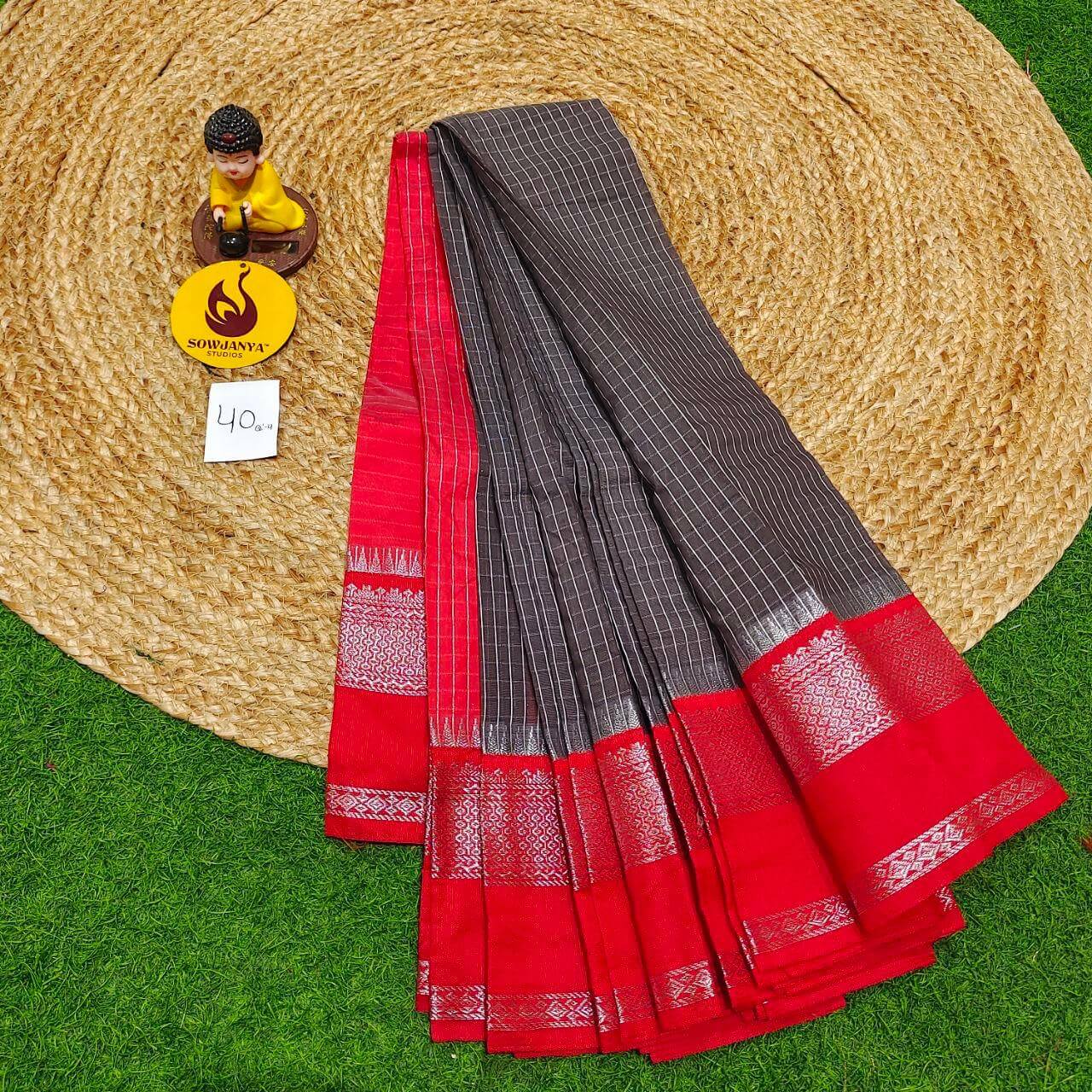 Seiko Gadwal Cotton Sarees -ROYAL40