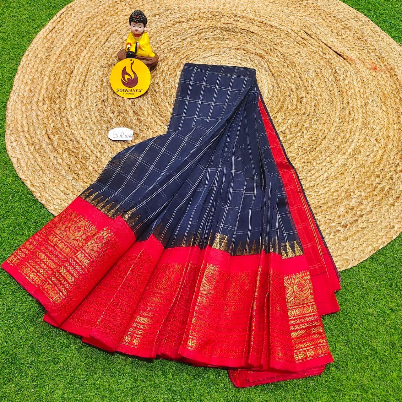 Seiko Gadwal Cotton Sarees -ROYAL52