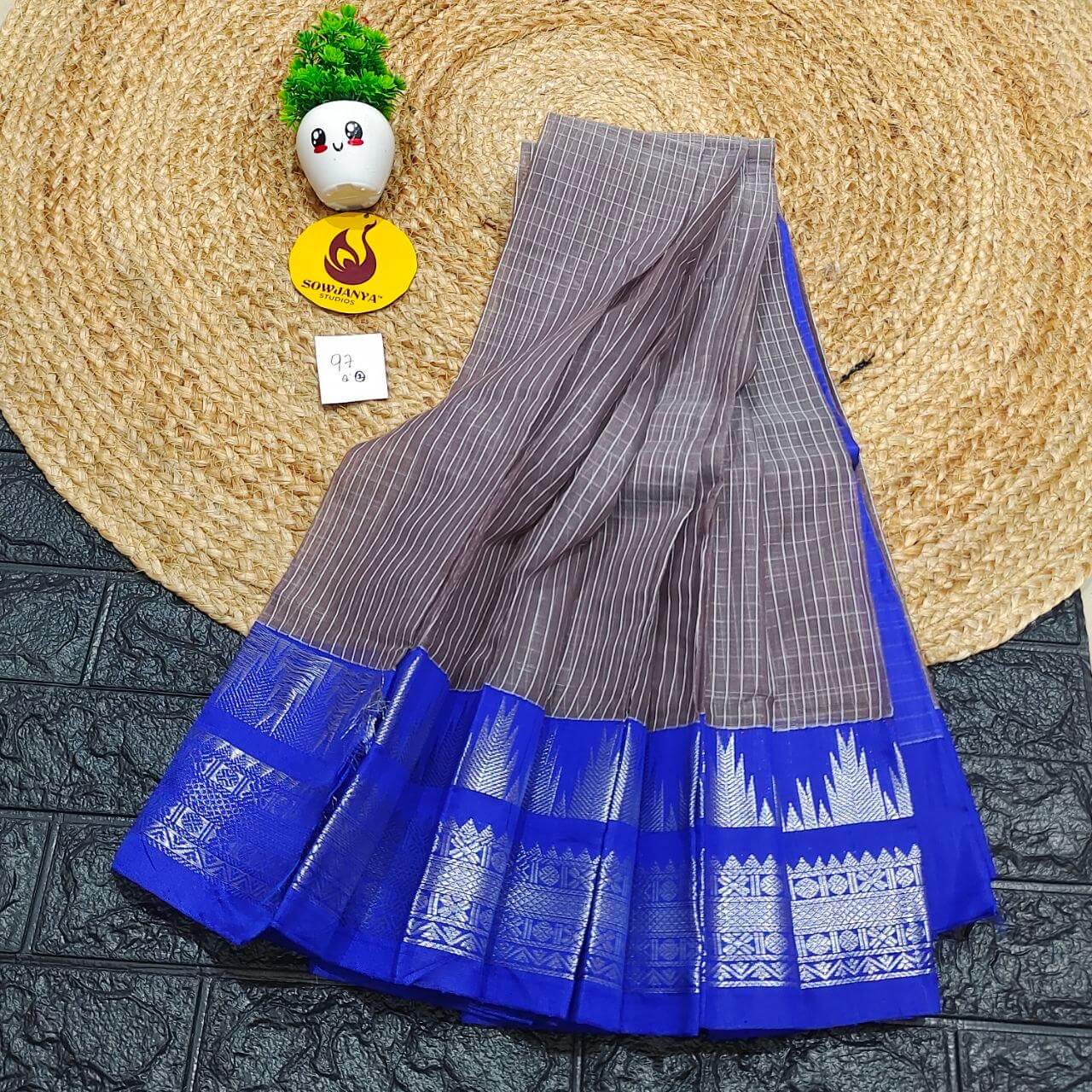Seiko Gadwal Cotton Sarees -ROYAL97