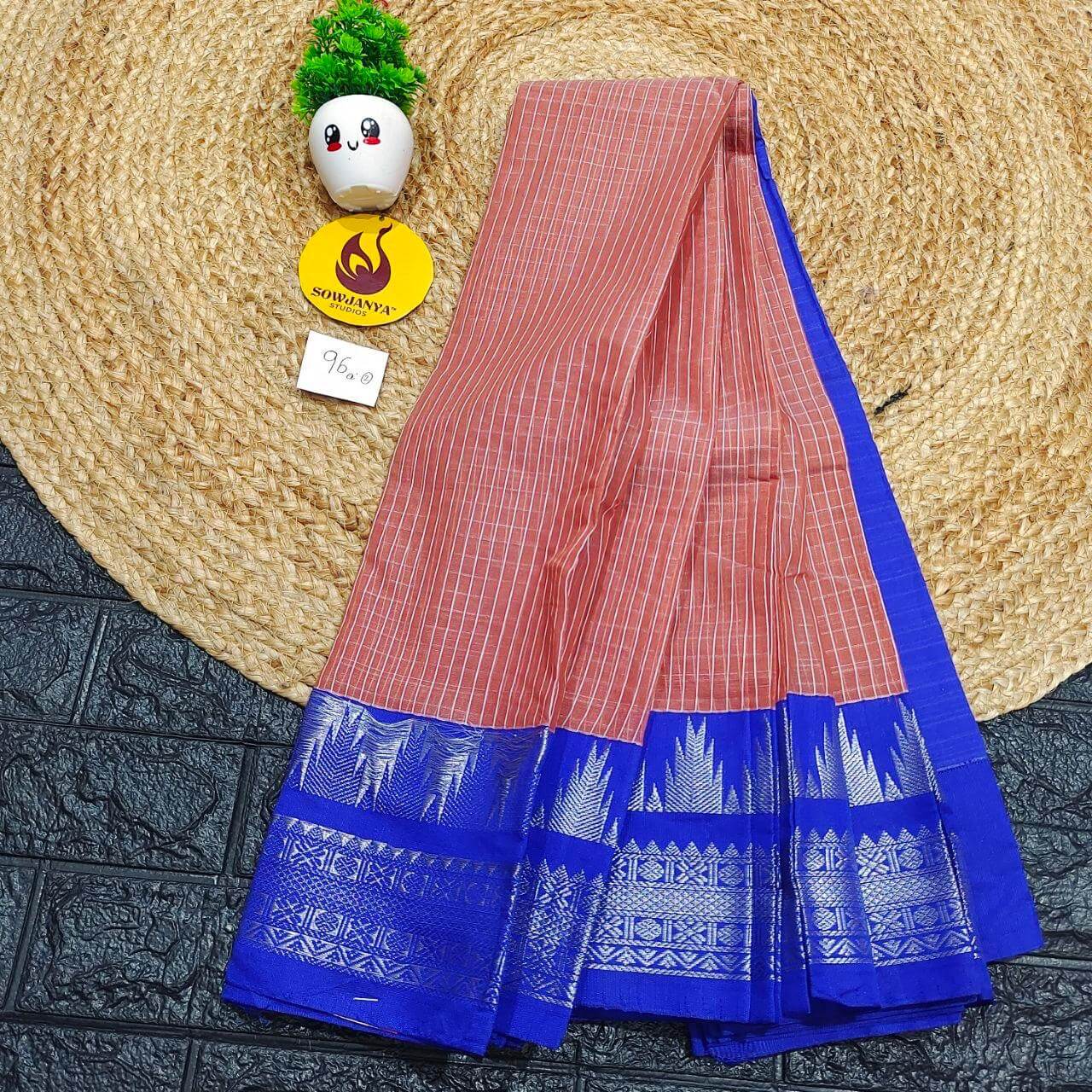 Seiko Gadwal Cotton Sarees -ROYAL96