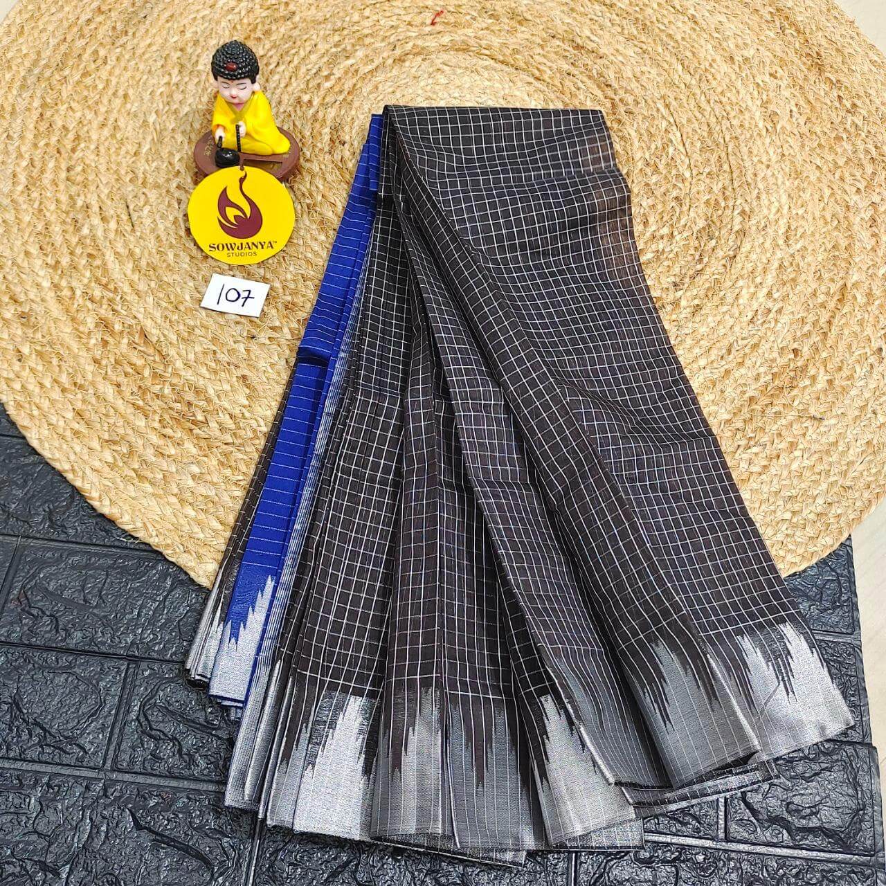 Seiko Gadwal Cotton Sarees -ROYAL107