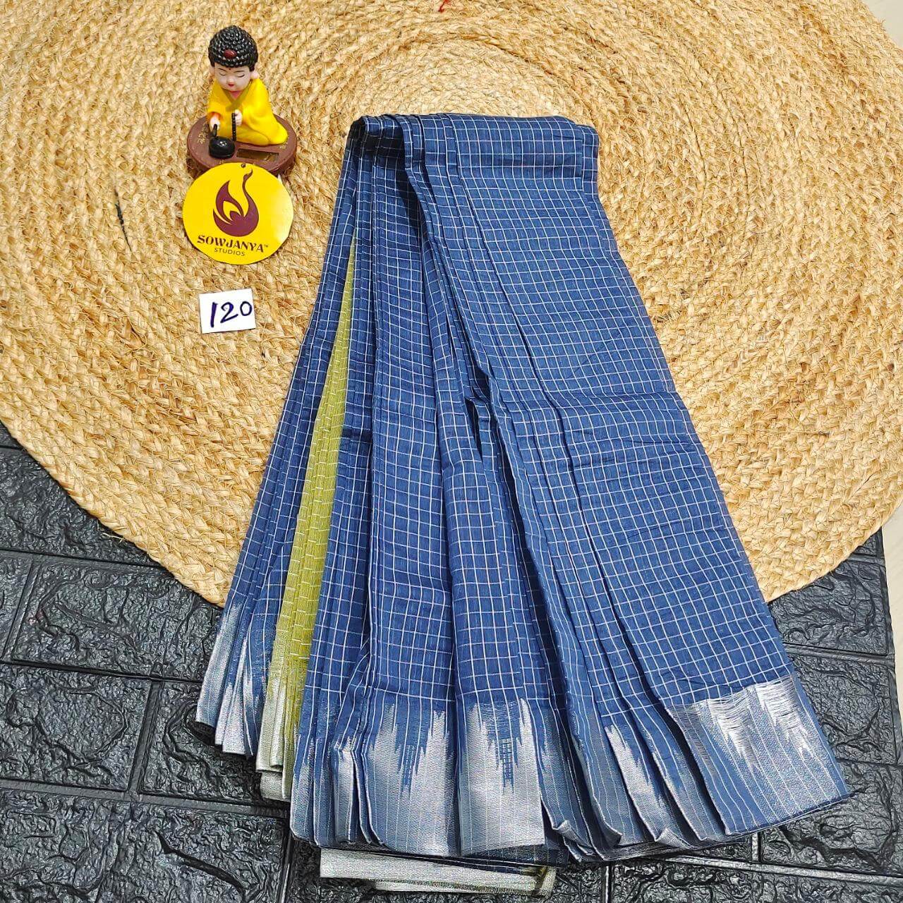Seiko Gadwal Cotton Sarees -ROYAL120