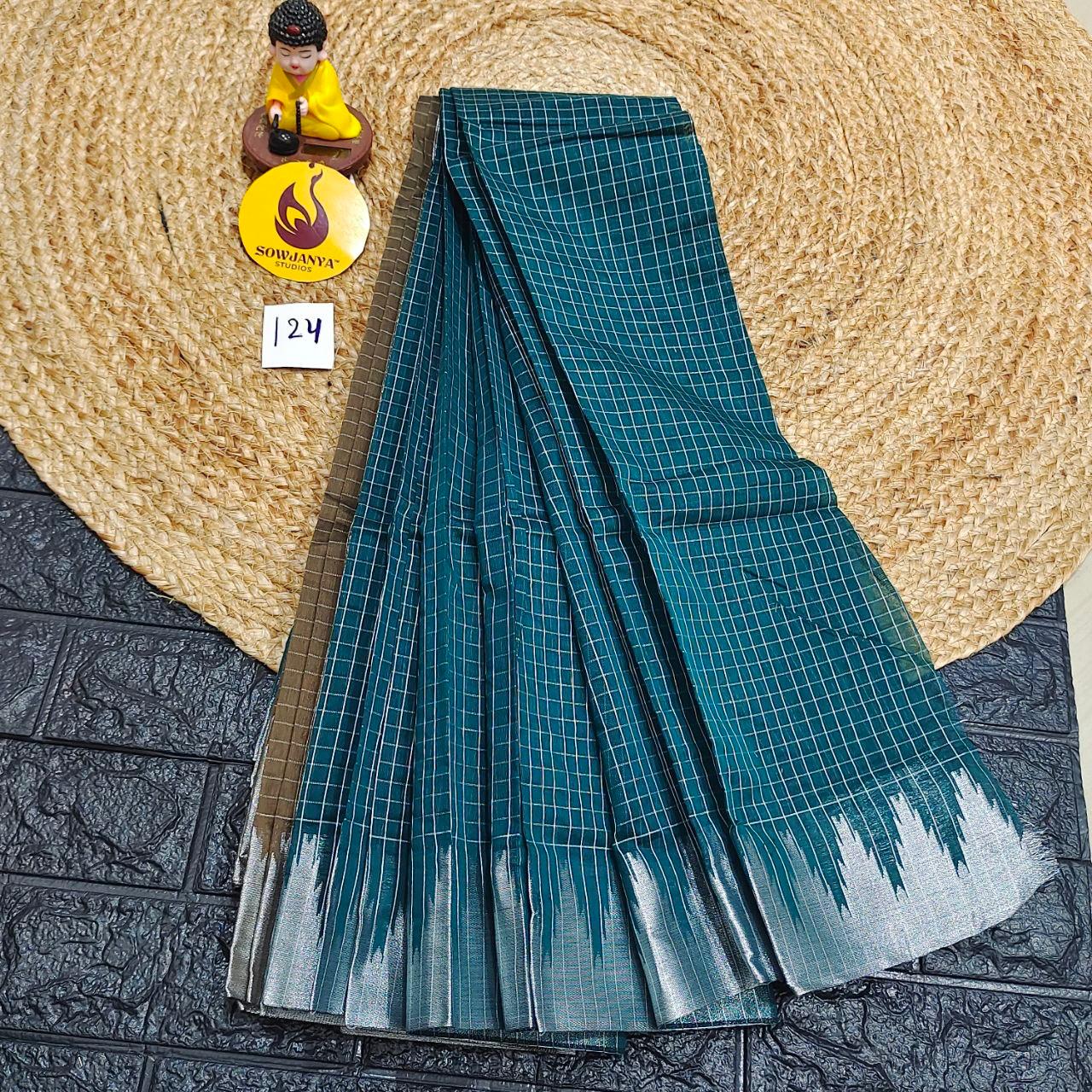 Seiko Gadwal Cotton Sarees -ROYAL124