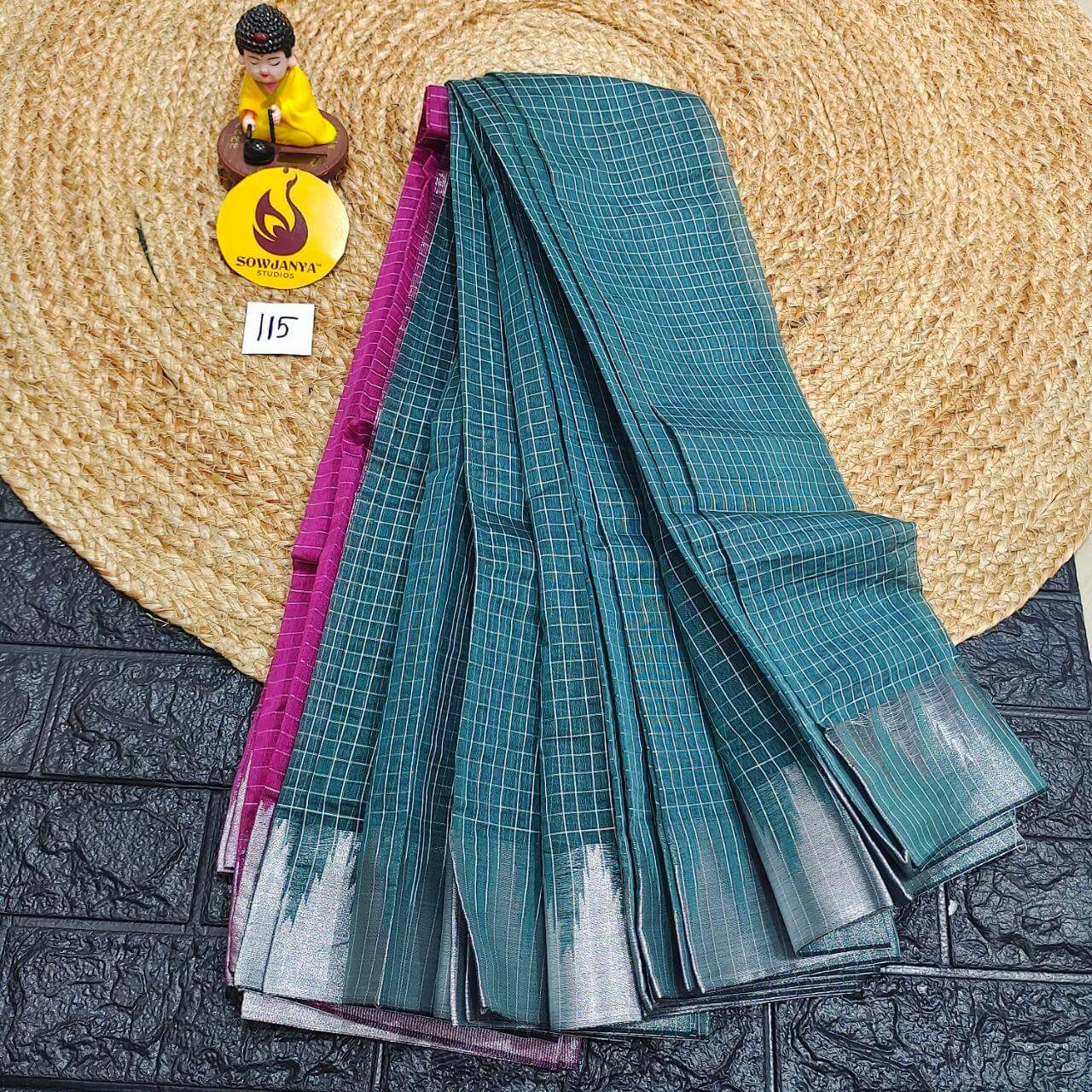 Seiko Gadwal Cotton Sarees -ROYAL115