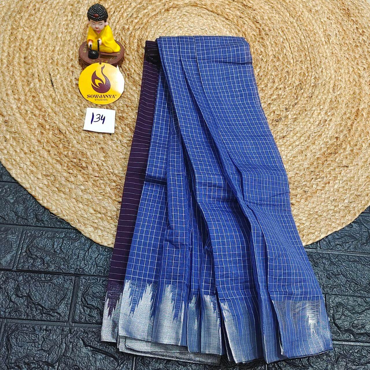 Seiko Gadwal Cotton Sarees -ROYAL134