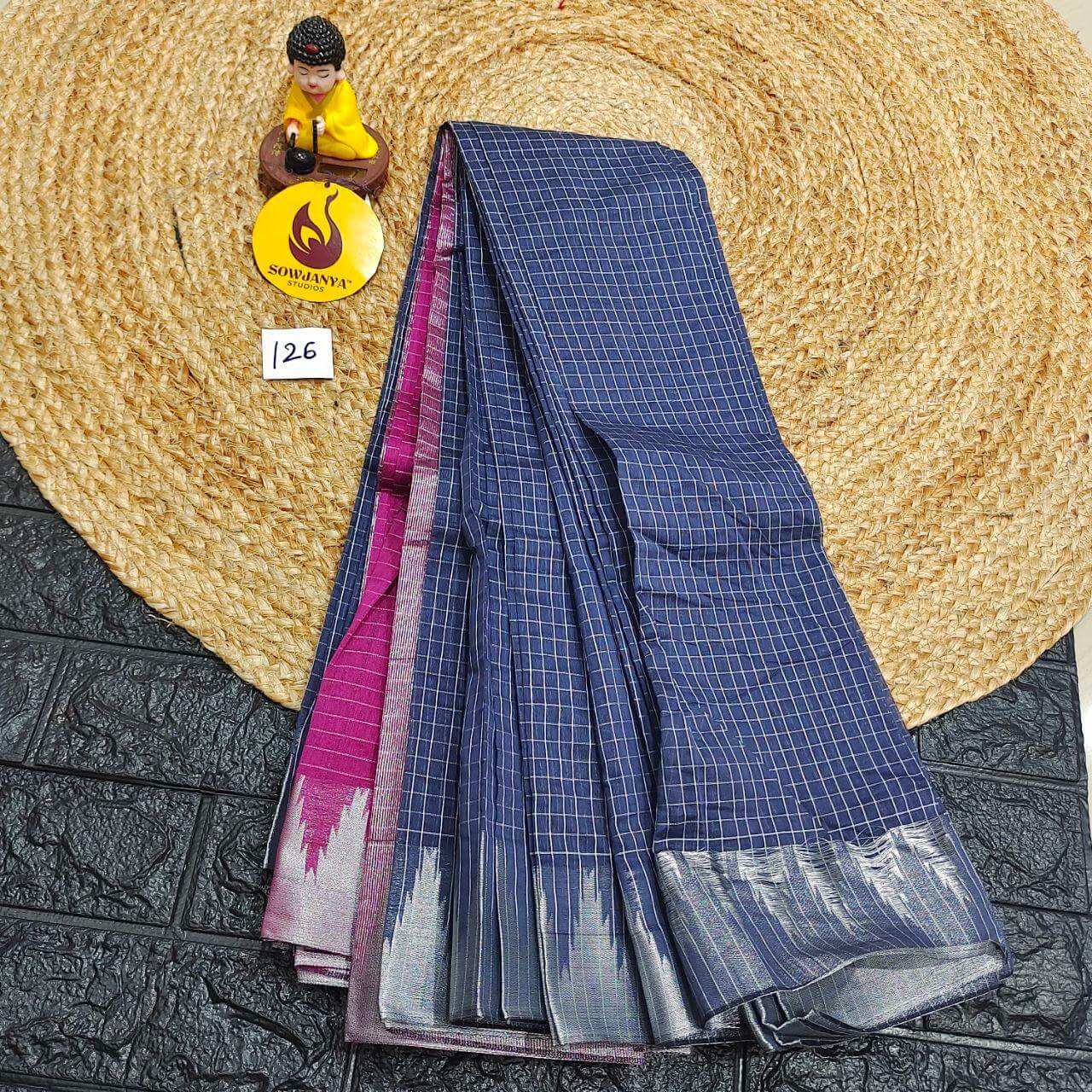 Seiko Gadwal Cotton Sarees -ROYAL126