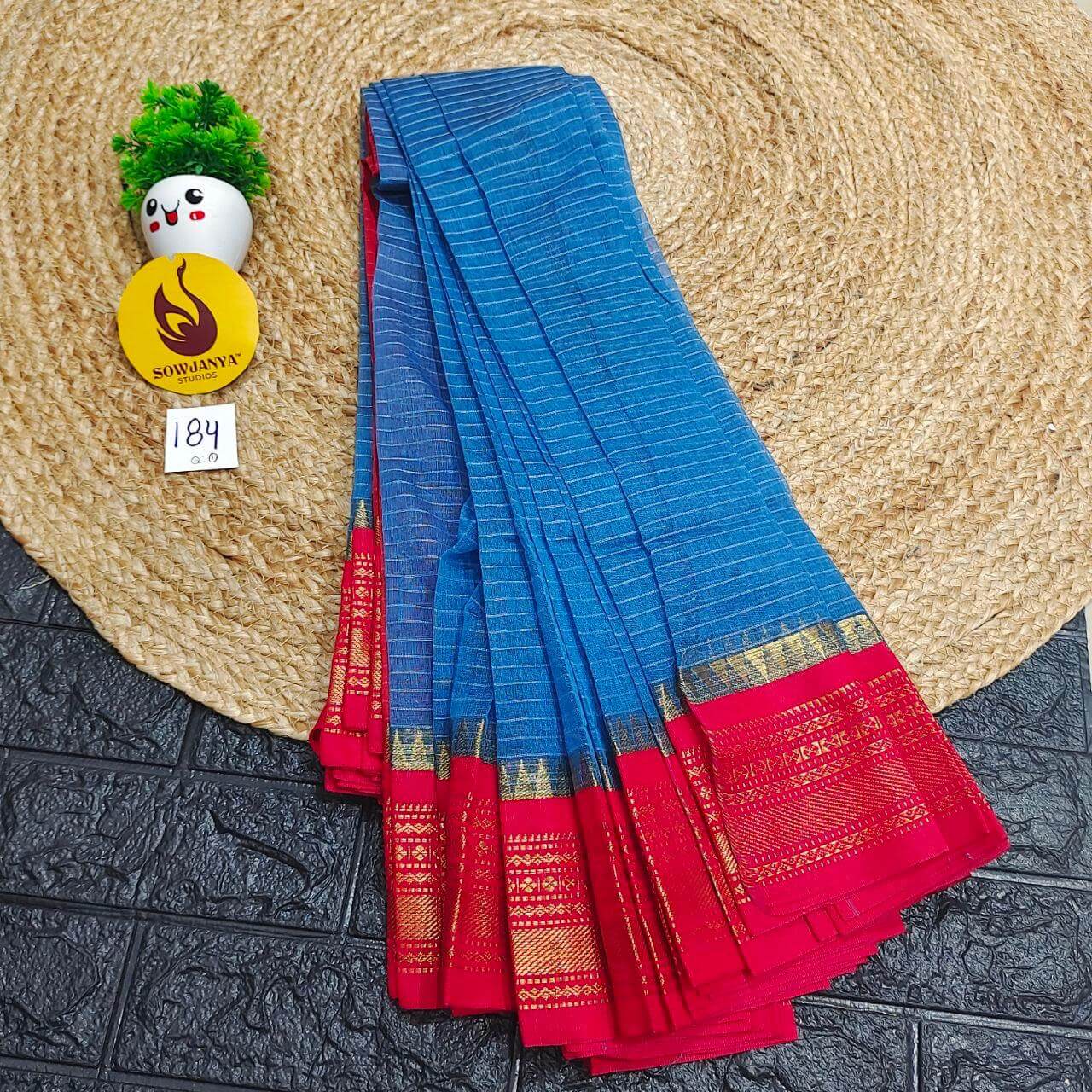 Seiko Gadwal Cotton Sarees -ROYAL184