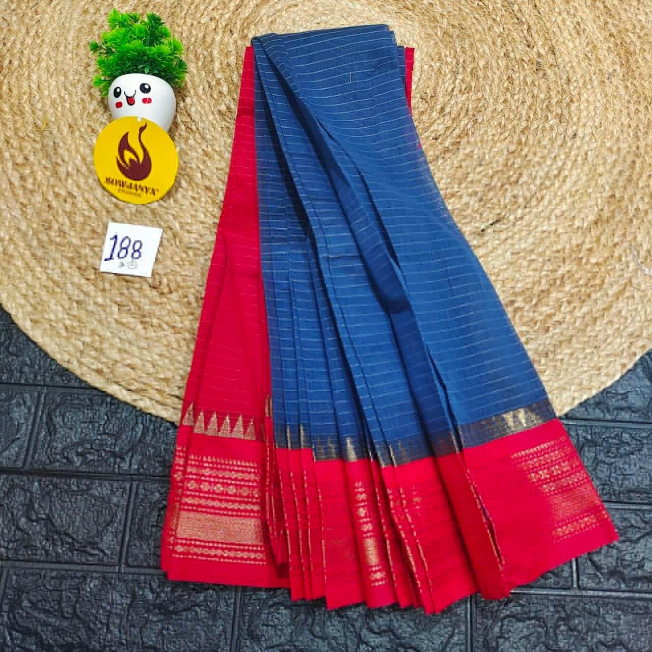 Seiko Gadwal Cotton Sarees -ROYAL188