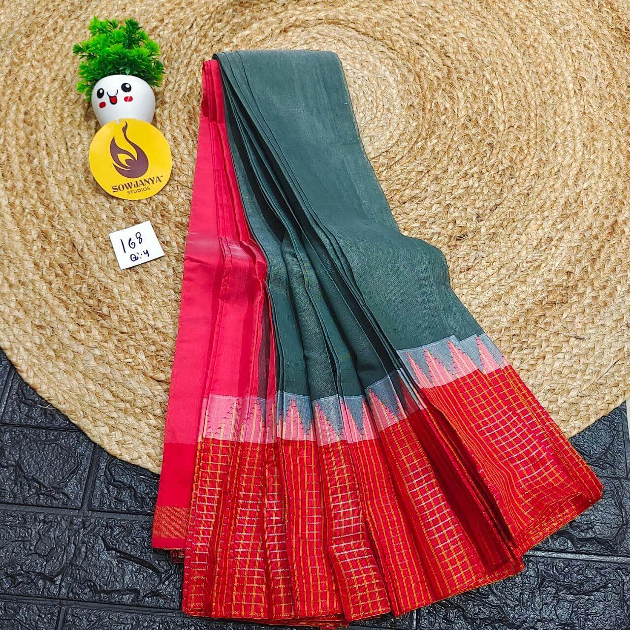 Seiko Gadwal Cotton Sarees -ROYAL168