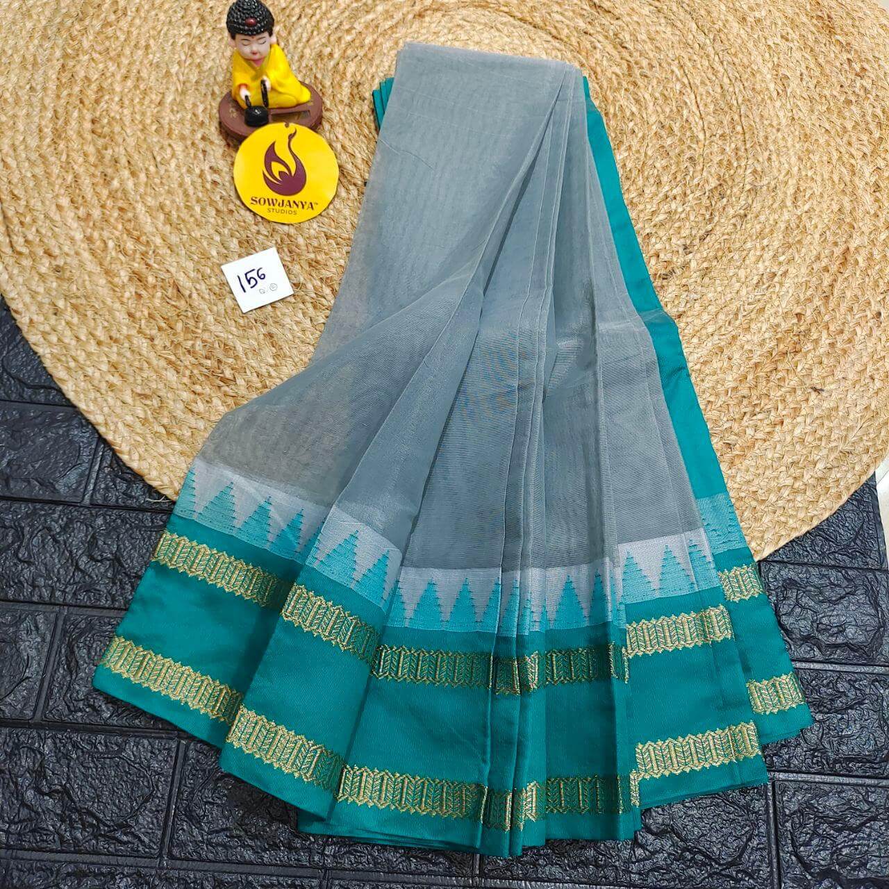 Seiko Gadwal Cotton Sarees -ROYAL156