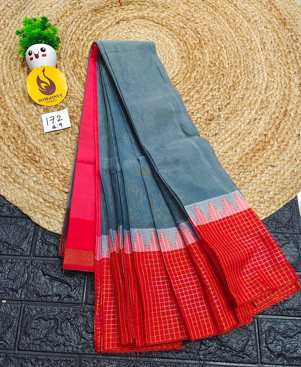 Seiko Gadwal Cotton Sarees -ROYAL172