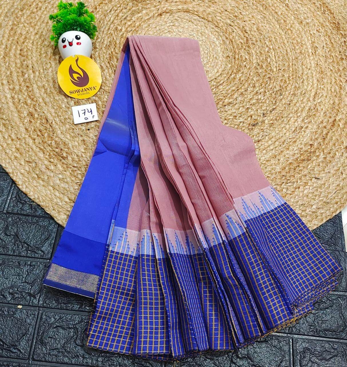 Seiko Gadwal Cotton Sarees -ROYAL174