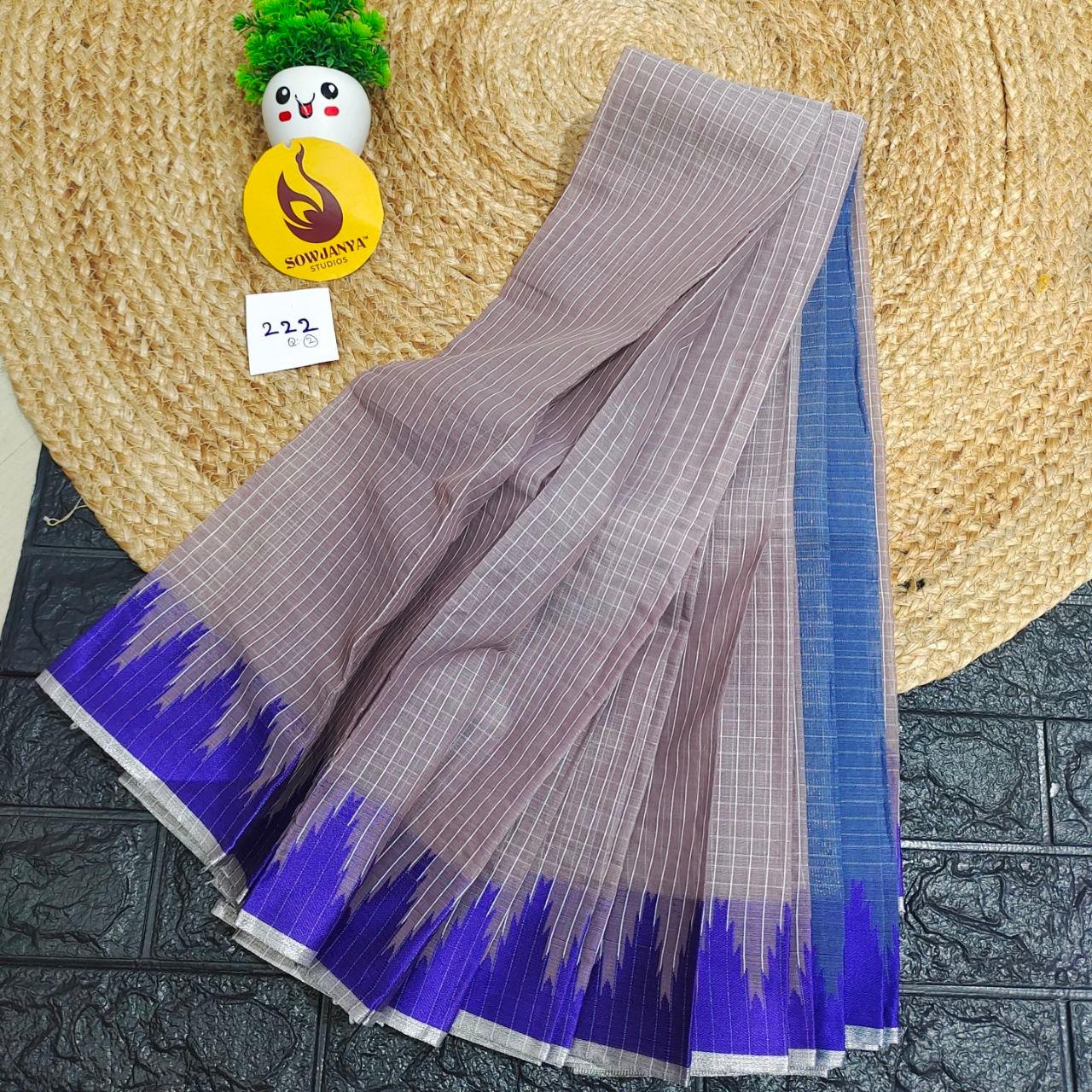 Seiko Gadwal Cotton Sarees -ROYAL222