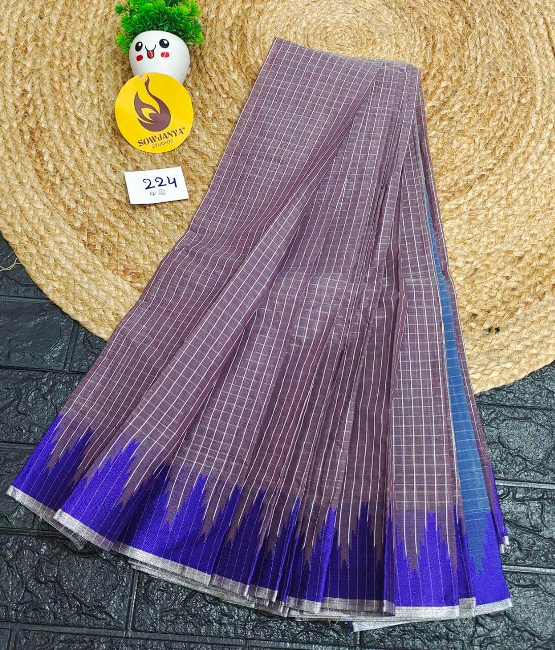 Seiko Gadwal Cotton Sarees -ROYAL224