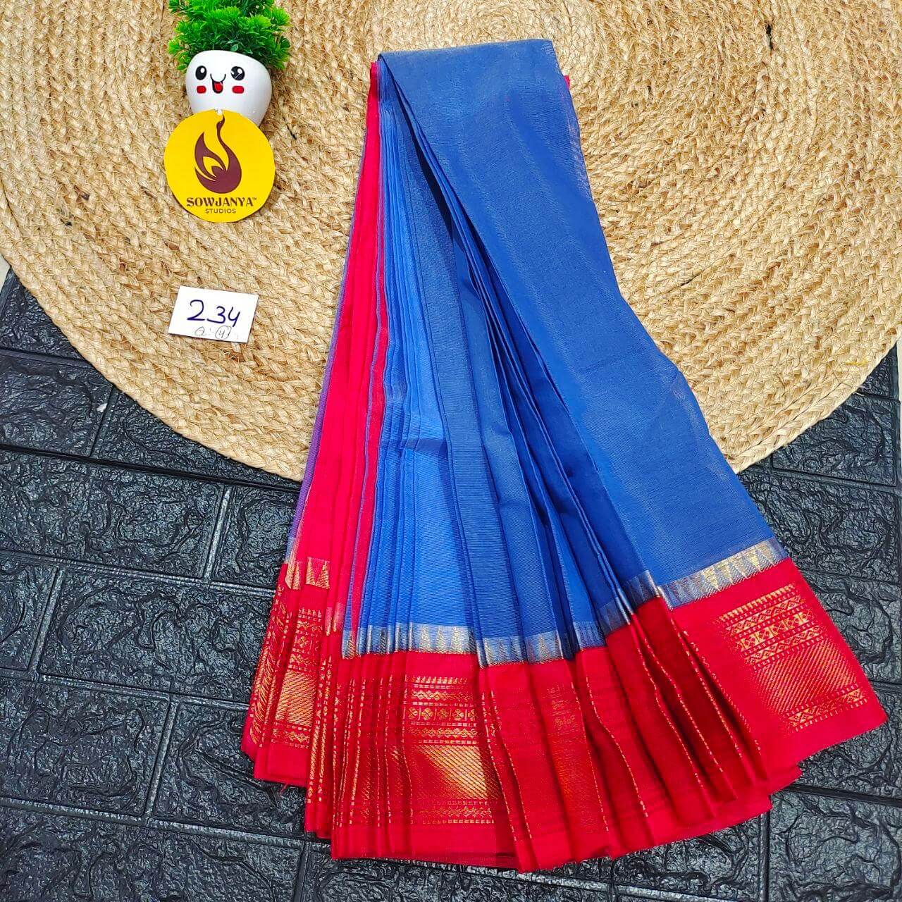 Seiko Gadwal Cotton Sarees -ROYAL234