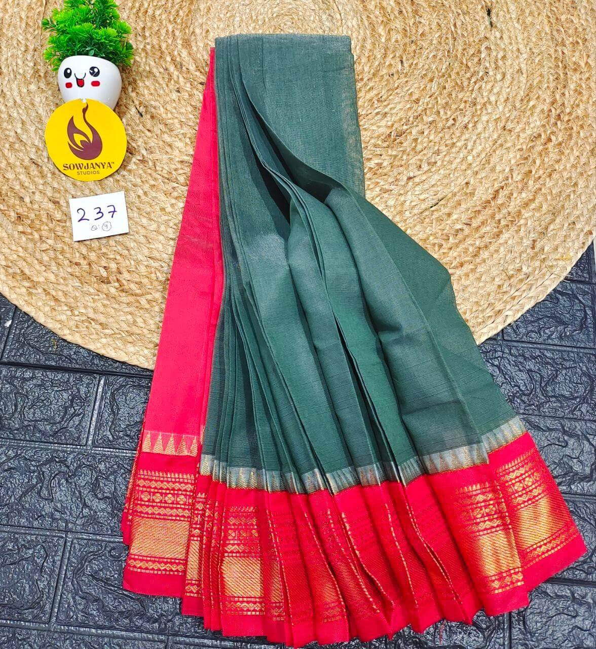 Seiko Gadwal Cotton Sarees -ROYAL237