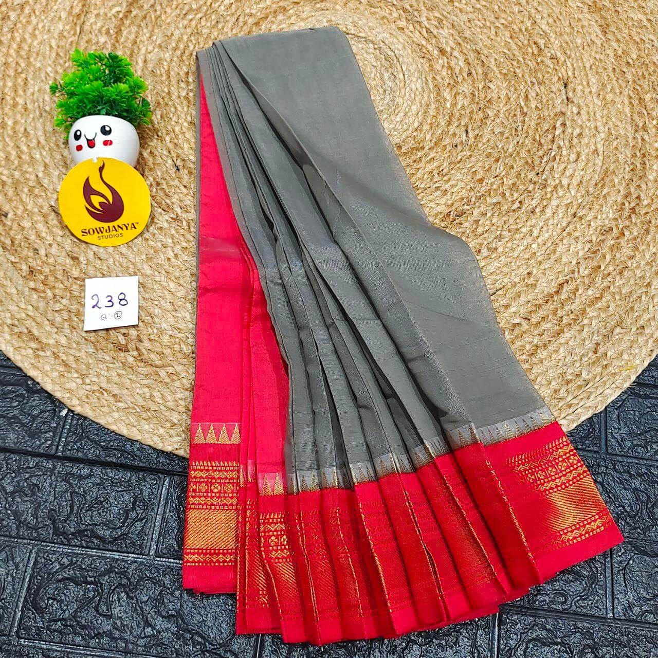 Seiko Gadwal Cotton Sarees -ROYAL238