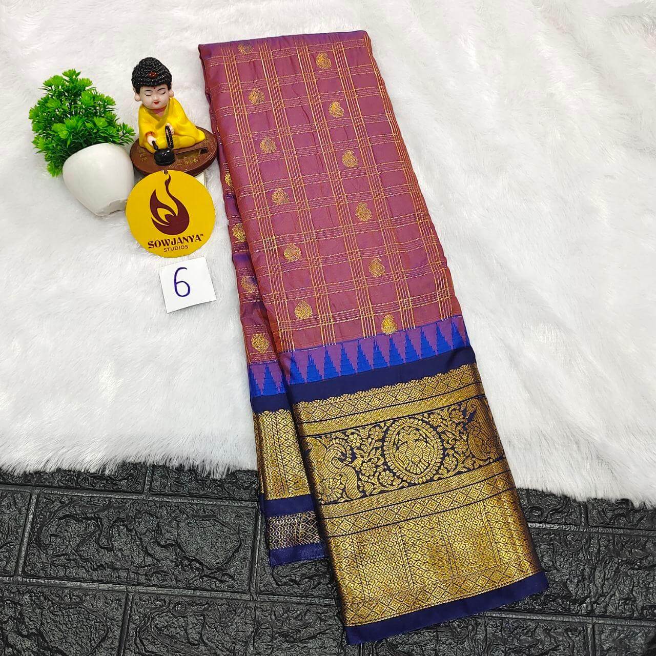 Premium Semi Gadwal Sarees - VIBE6