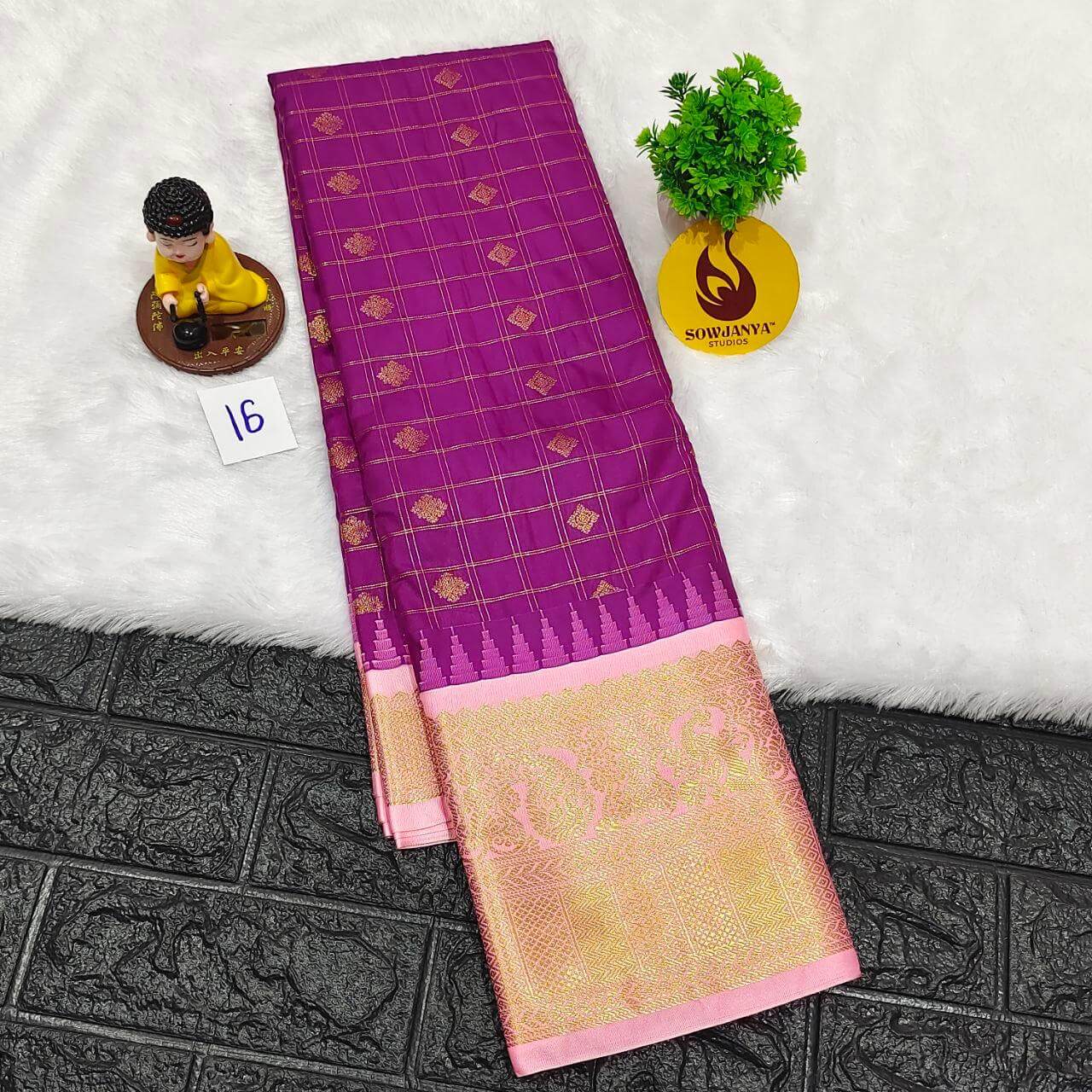 Premium Semi Gadwal Sarees - VIBE16