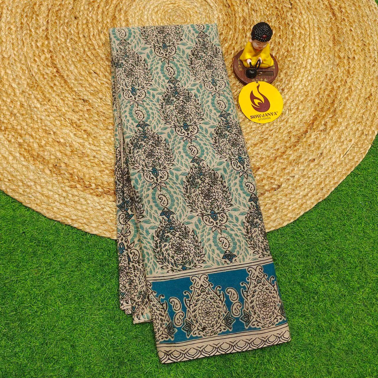 ORIGINAL PEDANA KALAMKARI Cotton Sarees - BOMMA27