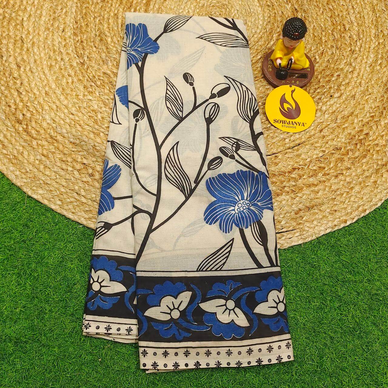 ORIGINAL PEDANA KALAMKARI Cotton Sarees - BOMMA30