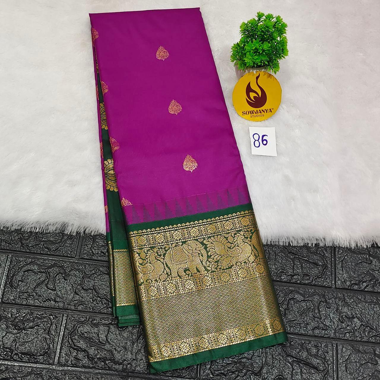 Premium Semi Gadwal Sarees - VIBE86