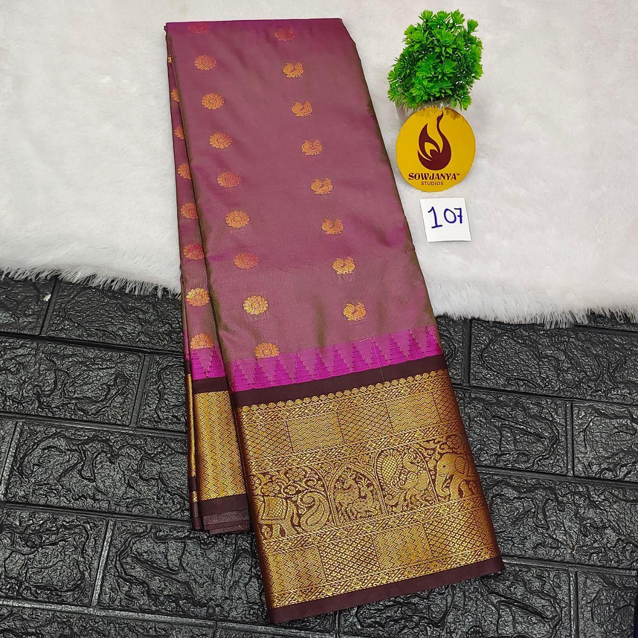 Premium Semi Gadwal Sarees - VIBE107