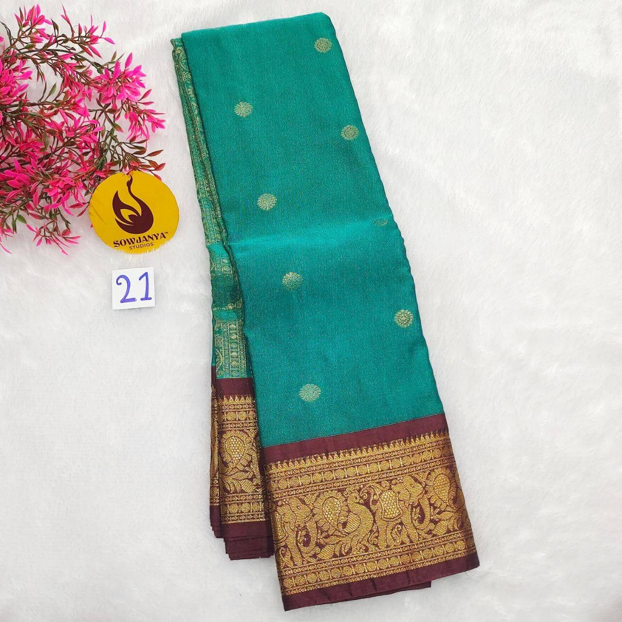 VINTAGE Seiko Gadwal Pattu Sarees(21) - WAVE