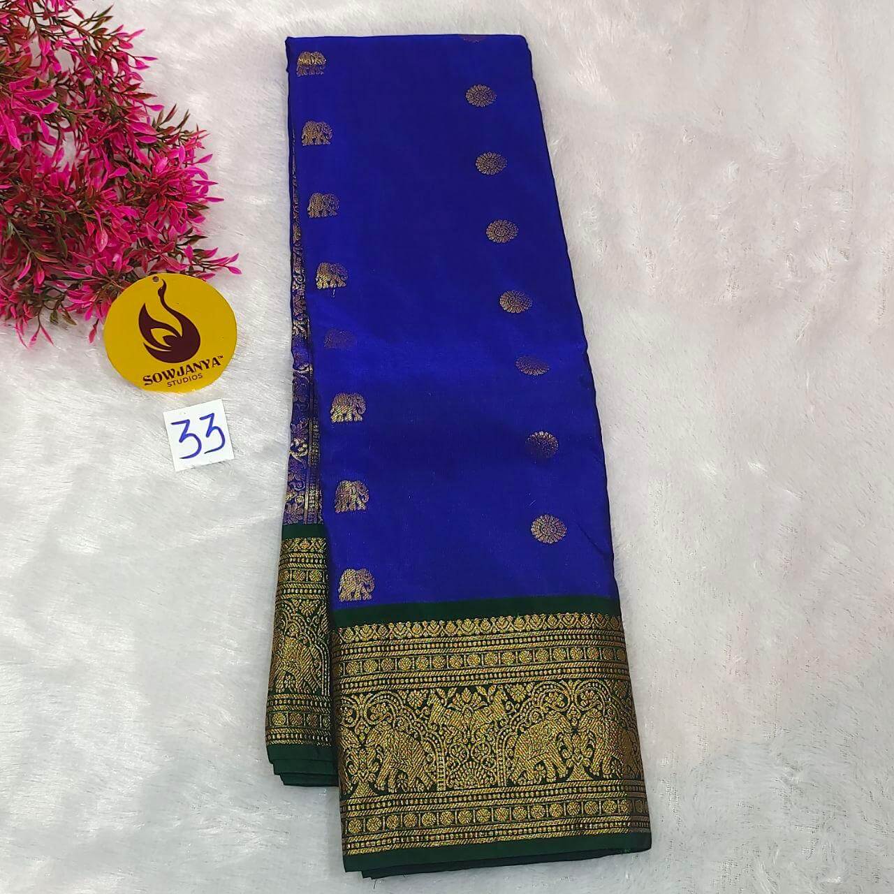 VINTAGE Seiko Gadwal Pattu Sarees(33) - WAVE