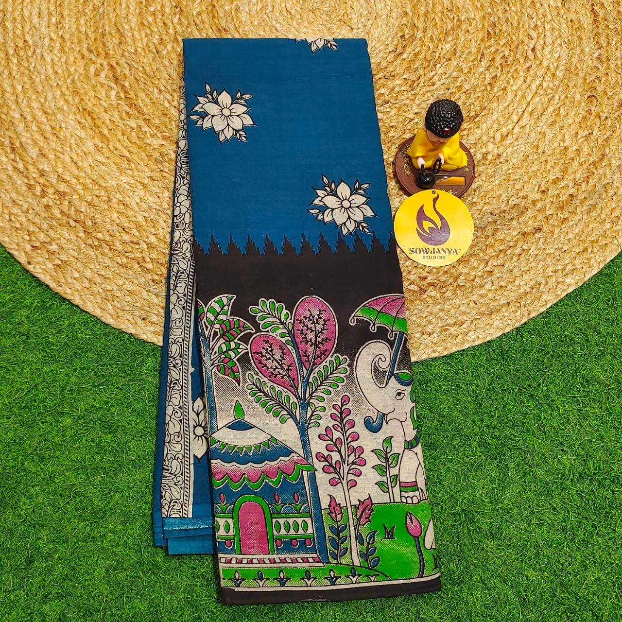 ORIGINAL PEDANA KALAMKARI Cotton Sarees (41)- BOMMA