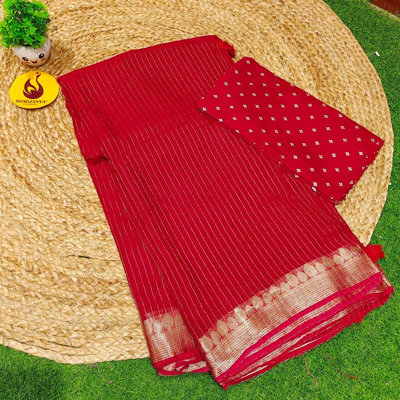 Premium Viscose Georgette Saree(9) - BLAST