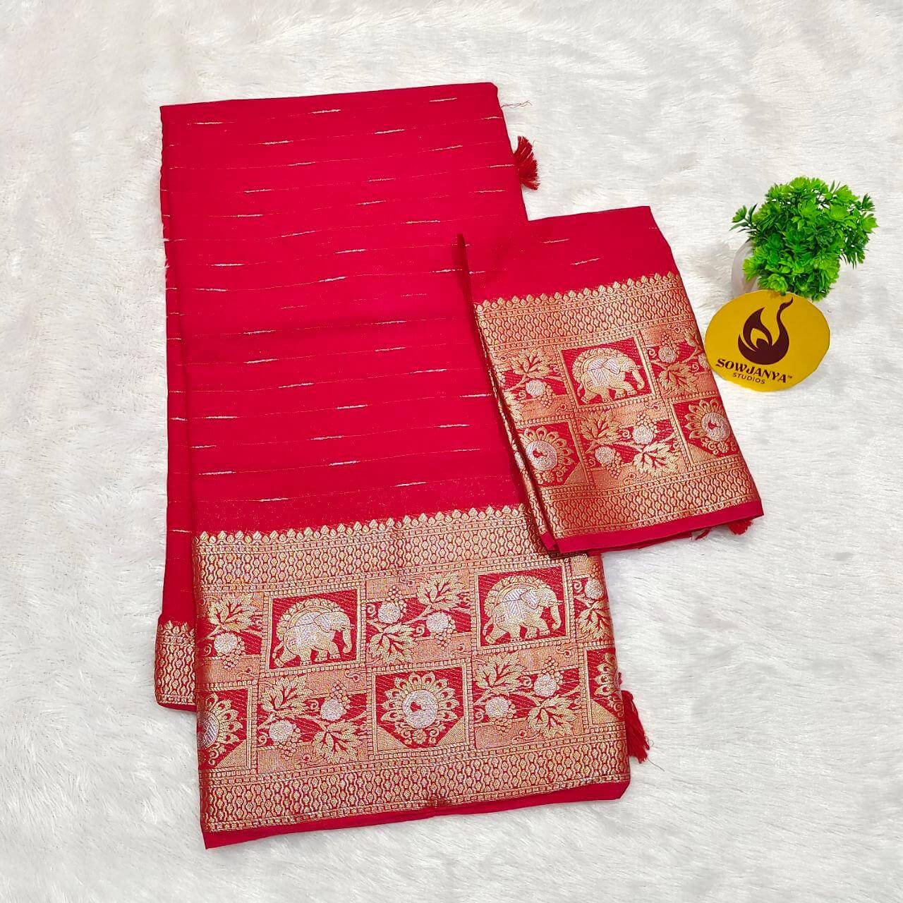 Premium Viscose Georgette Saree(19) - BLAST