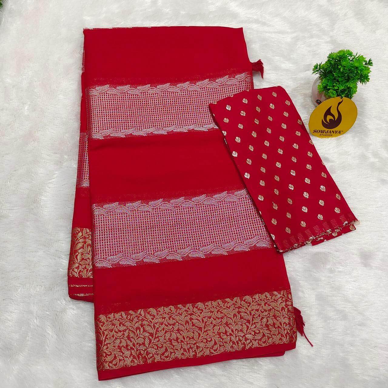 Premium Viscose Georgette Saree(24) - BLAST
