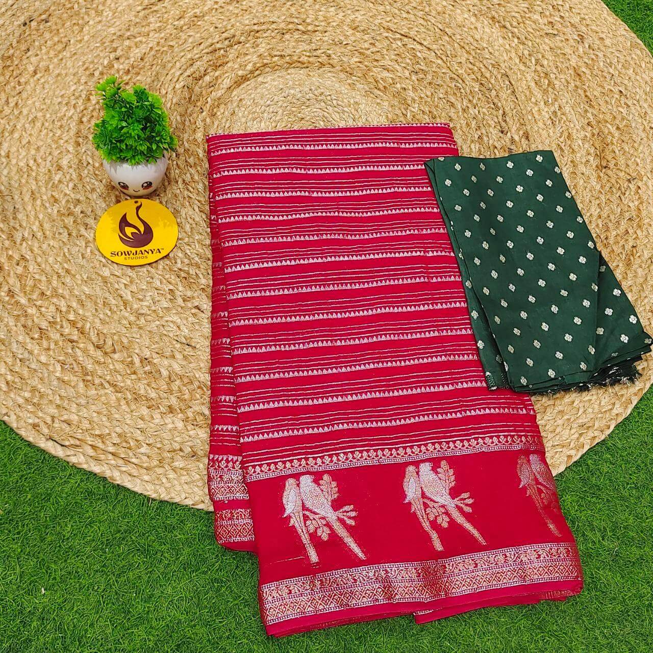 Premium Viscose Georgette Saree(10) - BLAST