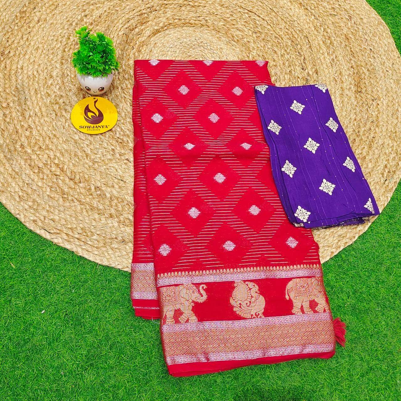 Premium Viscose Georgette Saree(11) - BLAST
