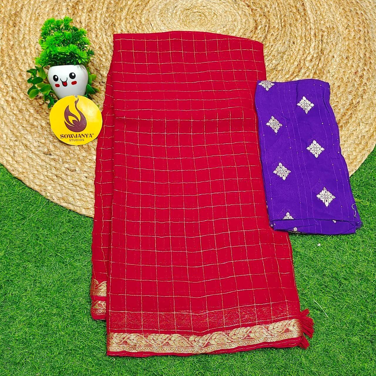 Premium Viscose Georgette Saree(14) - BLAST