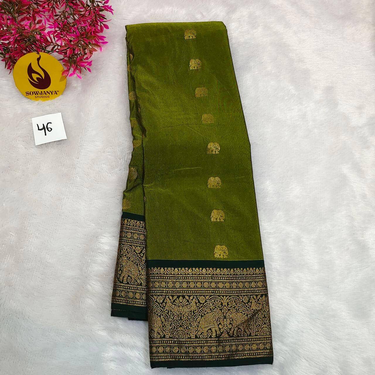VINTAGE Seiko Gadwal Pattu Sarees(46) - WAVE